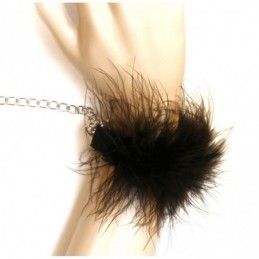 Menottes en fourrure - Noir