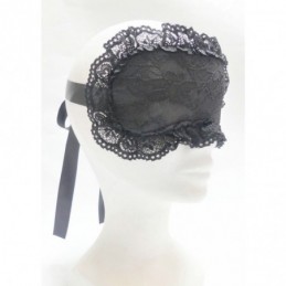 Masque avec dentelle - Noir